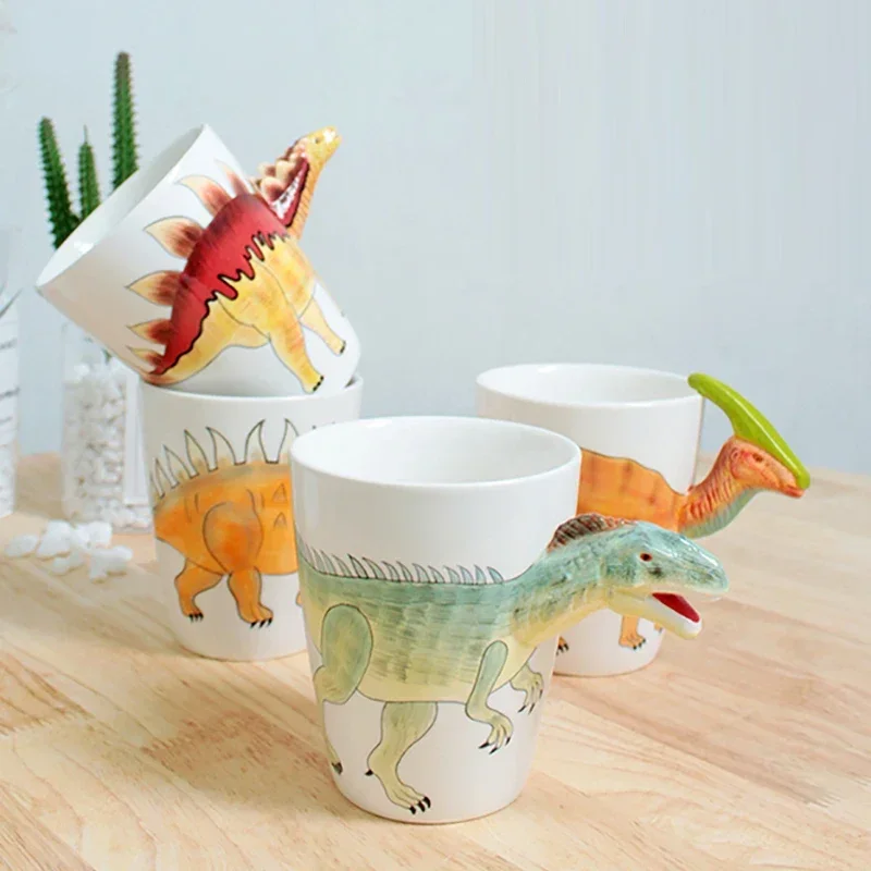 

3D three-dimensional ceramic ceramic cup, office afternoon tea cup, breakfast, house decoration, a cup of dinosaur shape