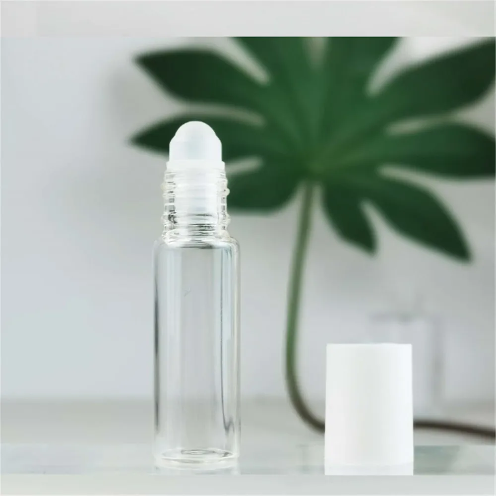 Mini Essential Oil Bottles Empty Roller Refillable Bottles Glass Travel Roll on Ball Sample Oil Bottles 5ml 10ml Wholesale