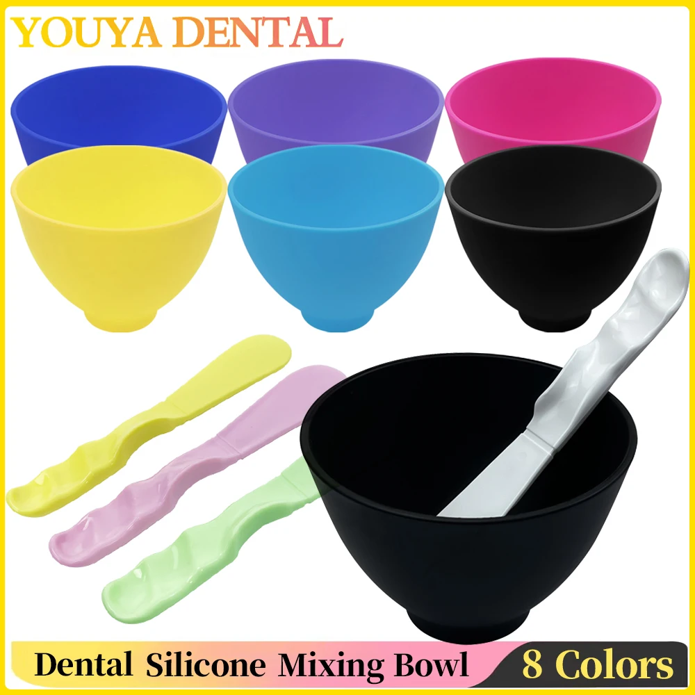 

Dental Silicone Mixing Bowl Soft Rubber Medium Leather Bowls Cup Silicone Mask Mud Essential Oil Bowl Face Skin Care Tools