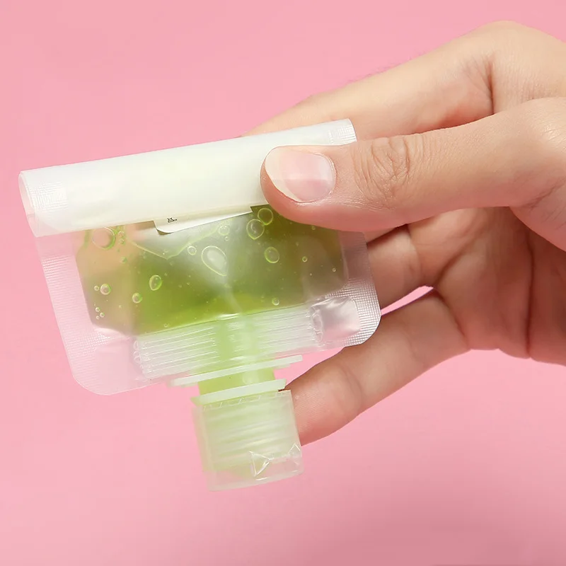 30/50/100 مللي أكياس التعبئة والتغليف القابلة لإعادة الملء أساسيات السفر غسول مستحضرات التجميل شامبو استحمام هلام أكياس المحمولة زجاجات سائل ماكياج #2