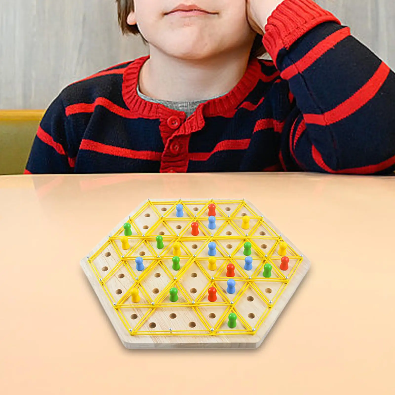 Triangular Chess Challenge Board Game for Interactive Family Fun