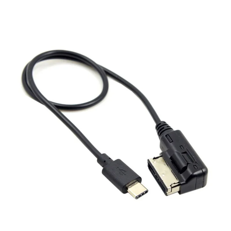 Type-C Audio Cable with Charging 30cm AMI MDI Media-In Adapter for Audi Golf MK7 GTI A6 Q5 VW Skoda AUX Audio For iPhone Android
