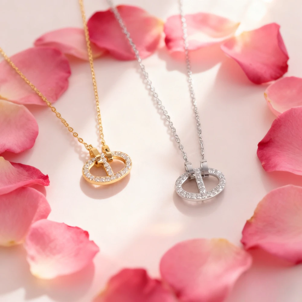 

2025 trendy accessories Fine Women's Romantic Crystal - zircon Collarbone Necklace, Ideal Anniversary Gift