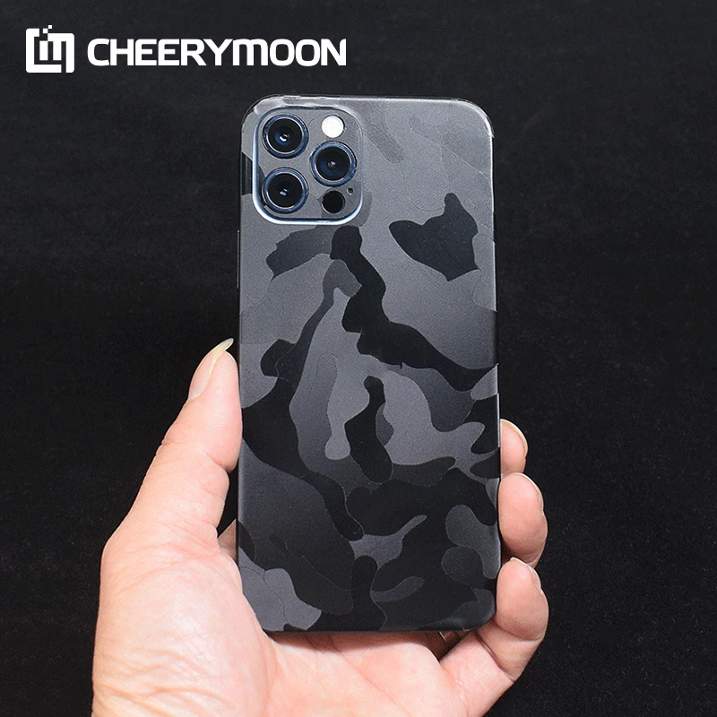 Hot Ice Back Film For iPhone 15 14 13 12 11 Pro Max mini 12 Plus Skin Protector Cover Carbon Fiber Rear Stickers