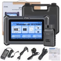 XTOOL D7W OBD2 Scanner Bidirectional Scan Tool CAN FD/DoIP,Wireless ECU Coding All System Diagnostic 38 Reset Global Version