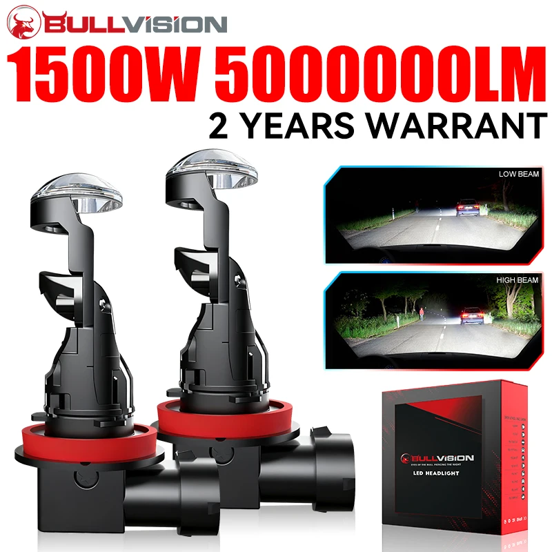 9005 HB3 LED Headlight Bulbs 12V 6000K 2PCS