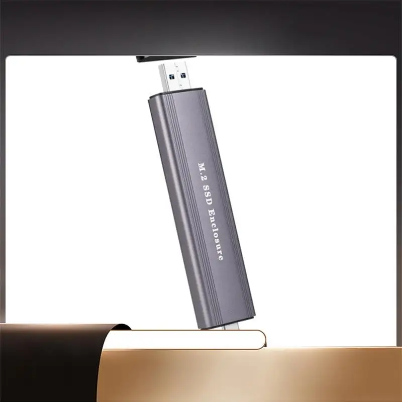 X64A-M.2 Nvme/SATA Dual Protocol SSD Enclosure Adapter Aluminum 10 Gbps USB C 3.1 Gen 2 To Nvme SSD External Enclosure
