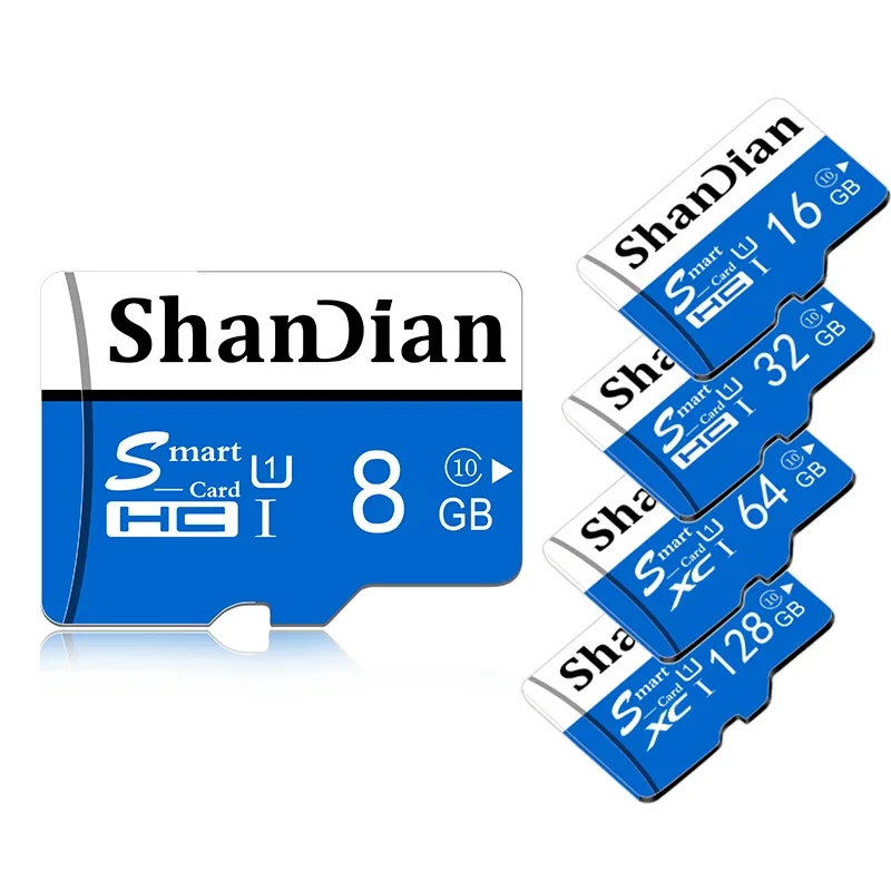 SHANDIAN Camera SD Card 8GB U3 Flash Memory Card Mini Card Class10 UHSI for Camera Memory Card TF Card