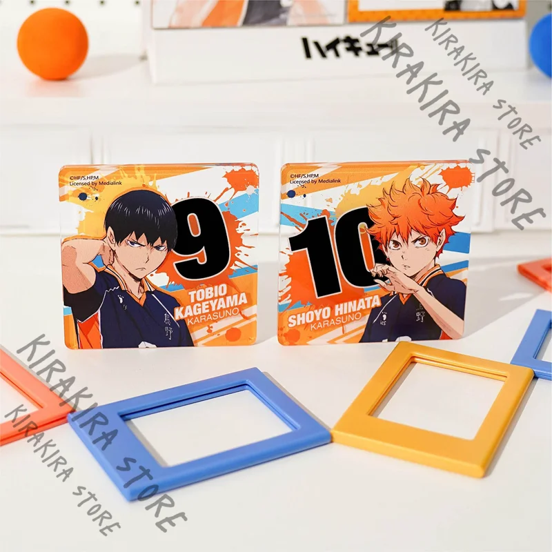 

Haikyuu!! Kei Tsukishima Hinata Uniform Number Acrylic Square Card Insulated Coasters Official Cosplay Collection Accessory Gift