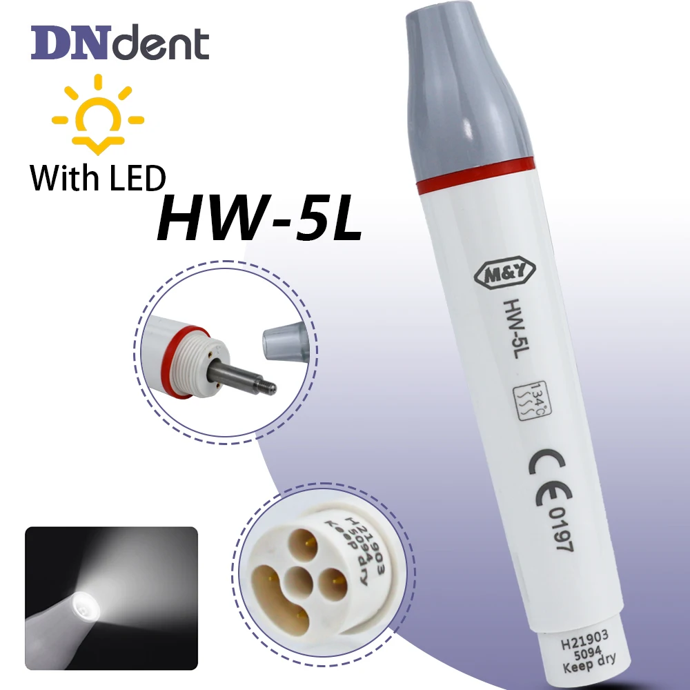 

Dental Ultrasonic Piezo Scaler Handpiece HW-5L Detachable Fit Dentistry Ultrasonic Scaler Dentist Tools
