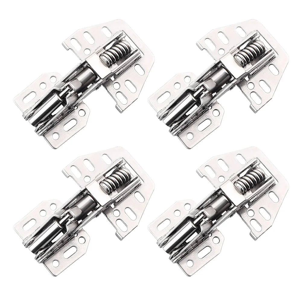 4Pc Stainless Steel Cabinet Hinges Soft Closing Door Hinge Damper For Kitchen Cabinet RV Camper Car Door Support Furniture Hinge