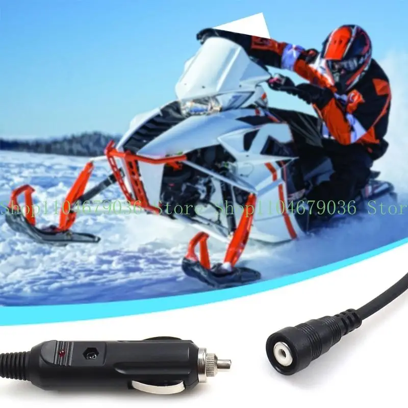 652F Snowmobile Heated Helmet Adapter Cable Cord Line Make Of ABS Material Provide Stable Power Supply For Winter Rides
