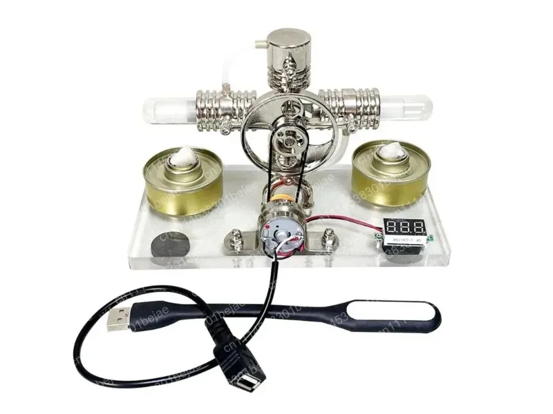 Steam Engine Model DIY Assembly Kit Physics Science Educational Toy for STEM Learning Experiment Project