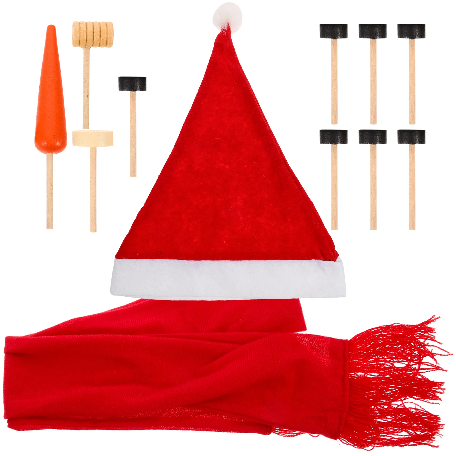 

Costumes Snowman Dress up Set Decorate Parts for Crafts Dressing Prop Accessories Decorating Decoration Kit