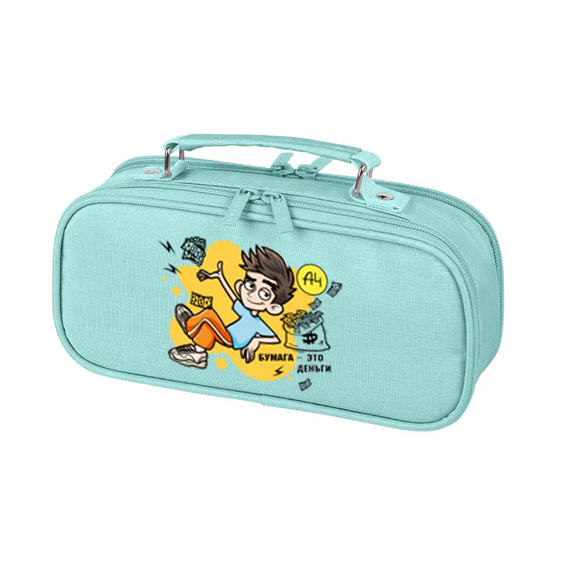 

A4 LAVA LAVA Cartoon Large Capacity Pencil Bag Влад А4 Kids Gift Girl Stationery Holder Bag Children Students Pen Case