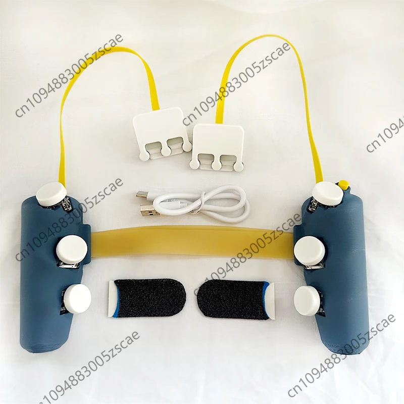 Conecte o ponto e atire no botão do gamepad com seis dedos, oito dedos e dez dedos