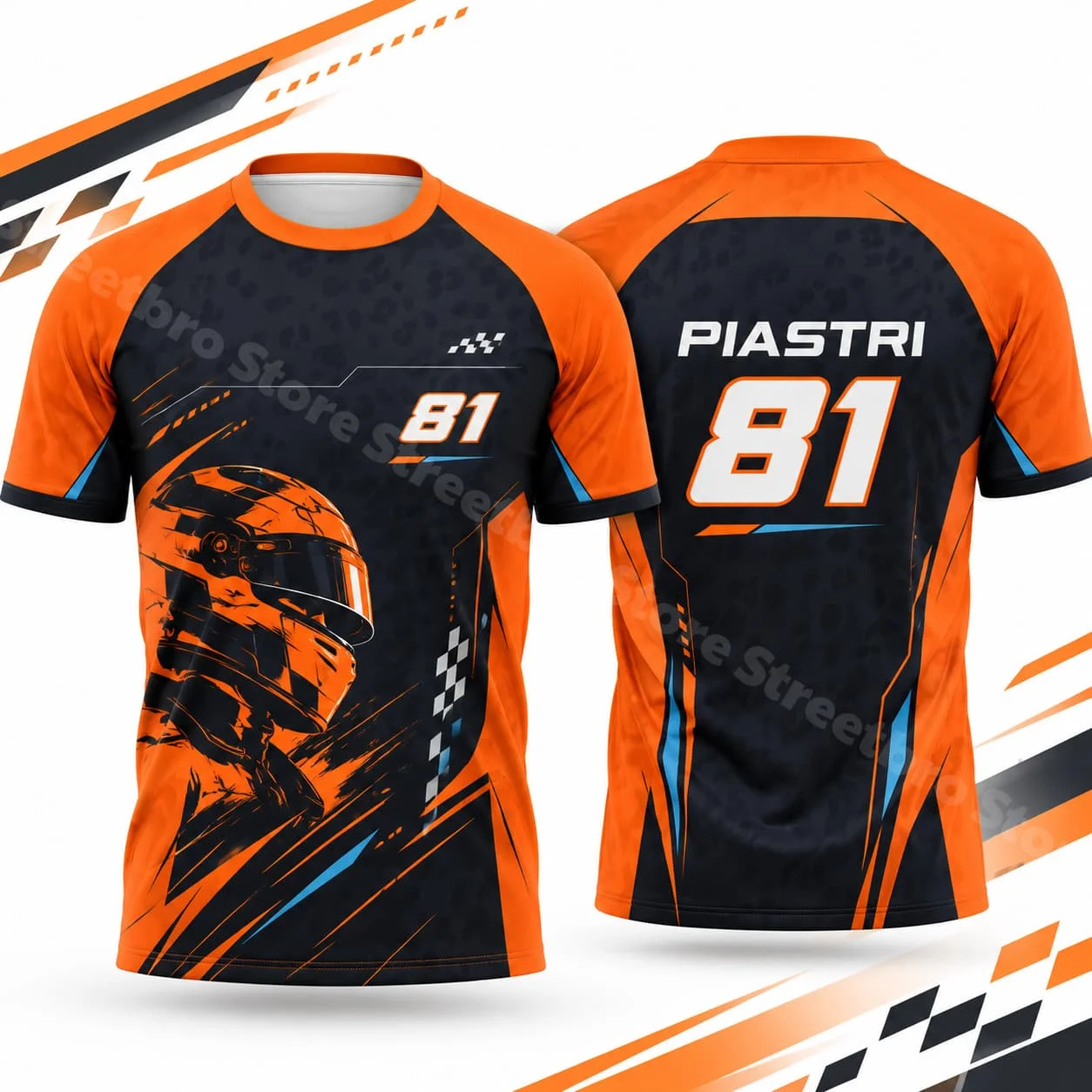 Piastri 81 Men's Graphic Racing Tshirt Summer Casual Street Style Unisex Short Sleeve Top Motorsport Inspired Wear Daily Outfit