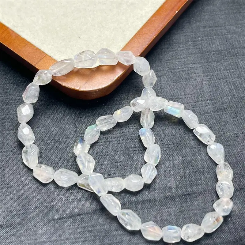 

Natural Freeform Moon Stone Bracelet Reiki Healing Fengshui Stone Fashion Jewelry For Women Holiday Gift 1PCS
