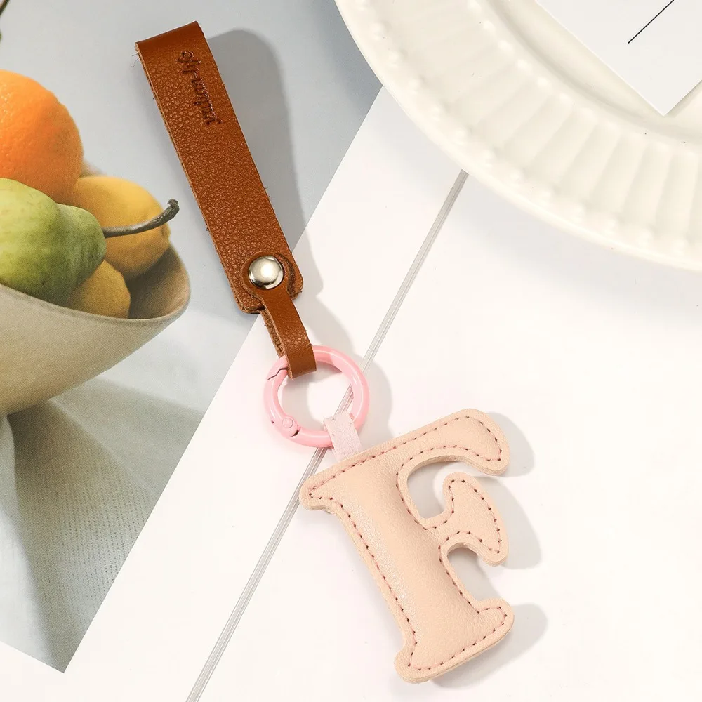 

Keys Organizer PU 26 Letter Key Chain Waist Buckle Key Ring Alphabet Car Key Buckle Bag Charms Business Business Key Holder Gift