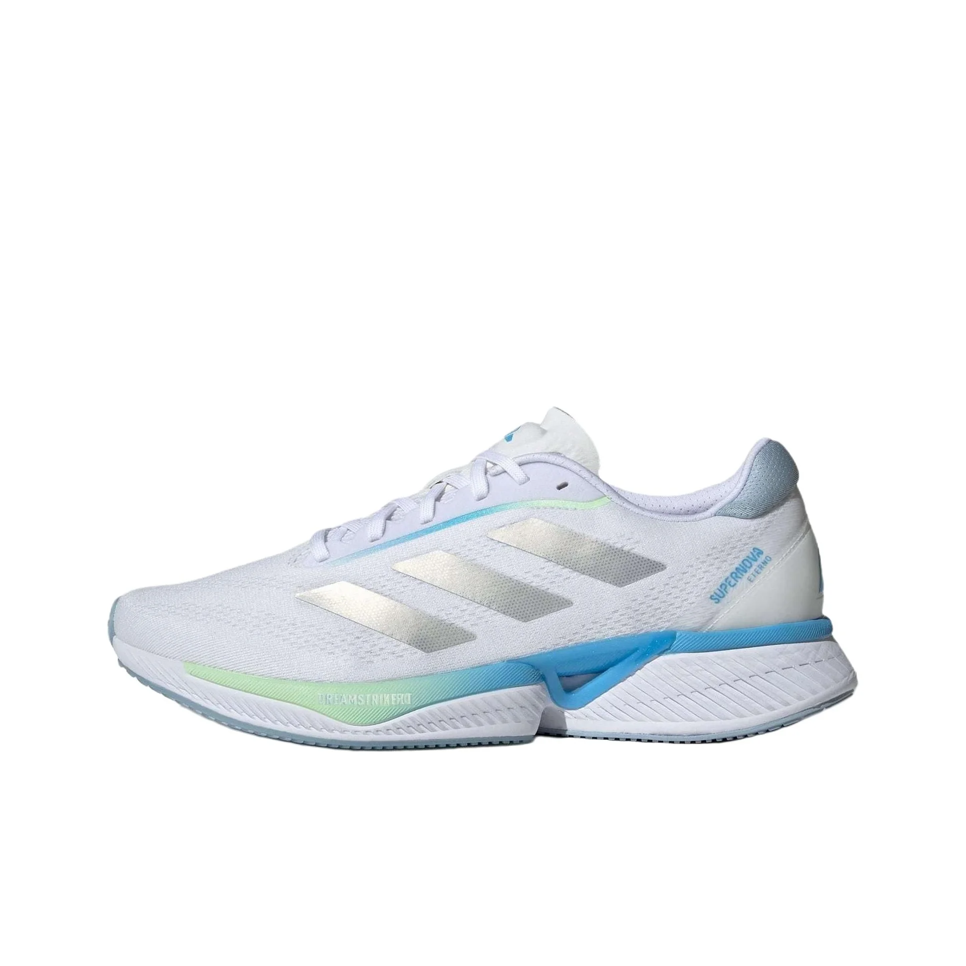 

Adidas Supernova Eterno Comfortable Fabric Cushioning Slip Resistant Low top Running Shoes Men's White Silver Blue ID1285
