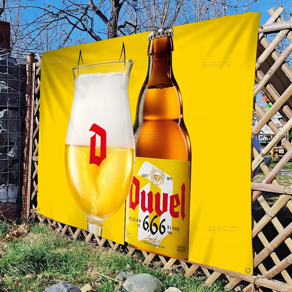 Duvel Beer Banner INS Style Outdoor Party Decoration Atmosphere Flag