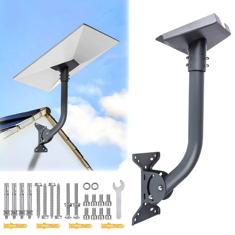 Heavy Duty Adjustable Pipe Mount For For Gen3 V3 Starlink Satellite Solar Panel Roof Deck Outdoor Marine Fixing Holder