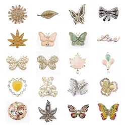 Designer Clog Shoe Charms Bling For Jewelry Making Butterfly Accessories Decoration For Women Girls Birthday Party Favors