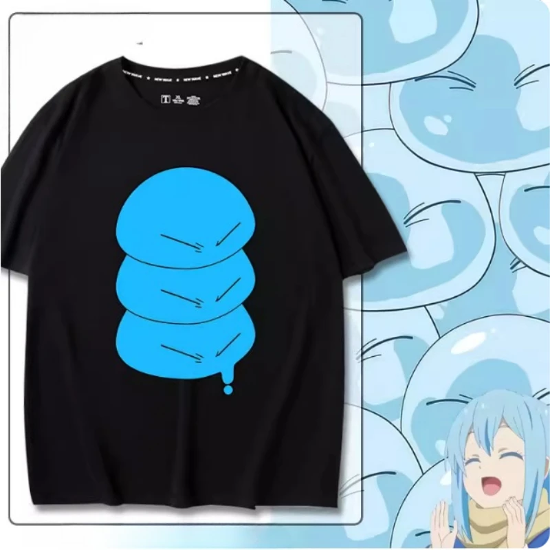 Anime That Time I Got Reincarnated As A Slime Oversized T Shirt Harajuku Cotton Tshirt Summer Short Sleeve Tee Shirt Homme