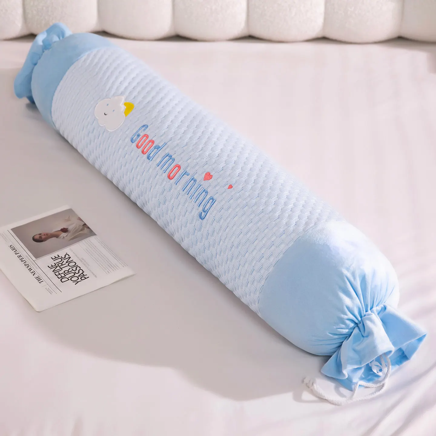 2026 hot sell Ice Shredded Doudou Candy Pillow Removable and Washable Bed Pillow Sleeping on the legs