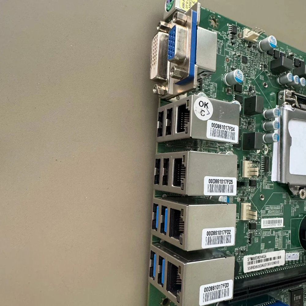

4 Gigabit Ethernet Ports Industrial Computer Motherboard SYM86360V4GA