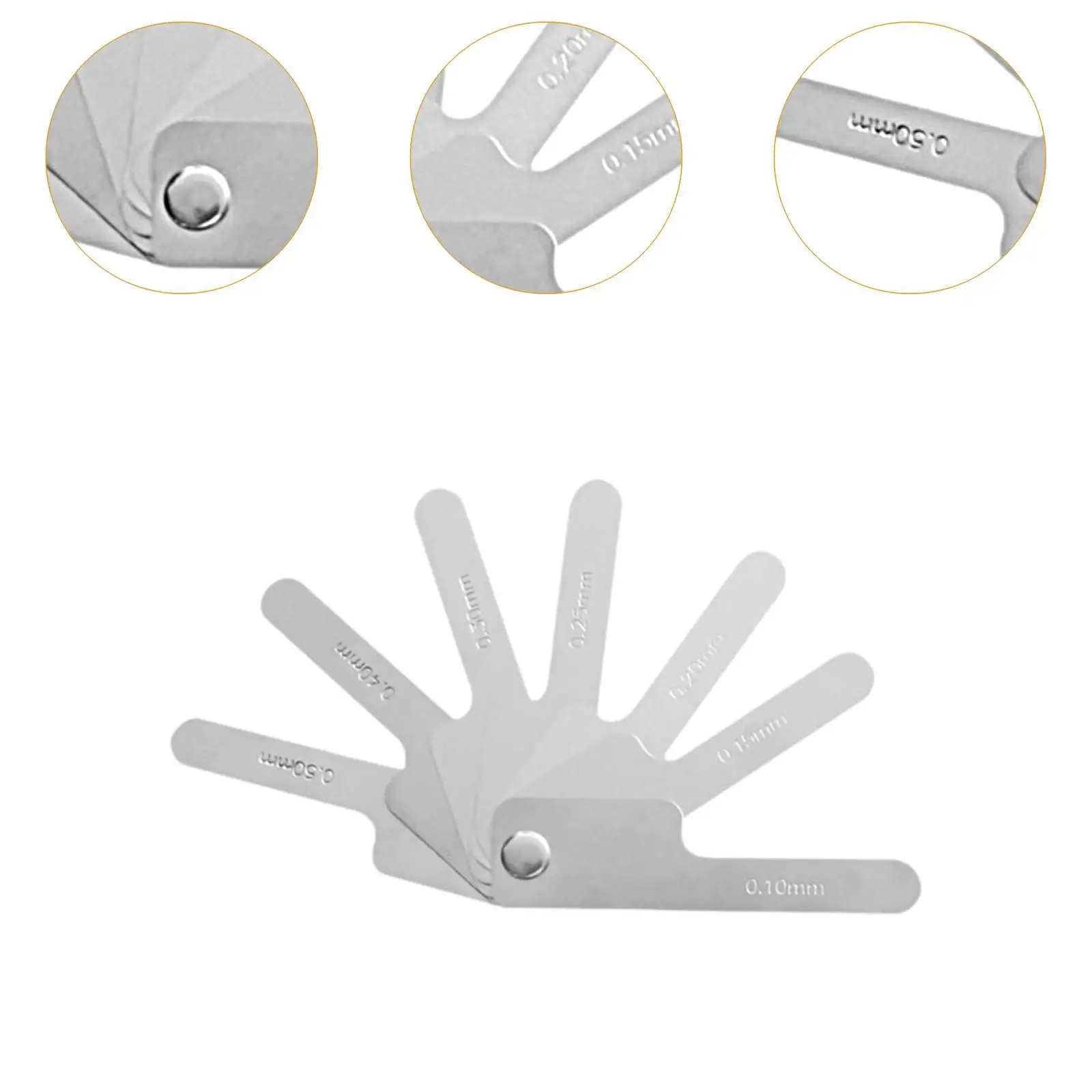 مسطرة قياس تخفيض الأسنان البينية مسطرة فجوة تقويم الأسنان من الفولاذ المقاوم للصدأ