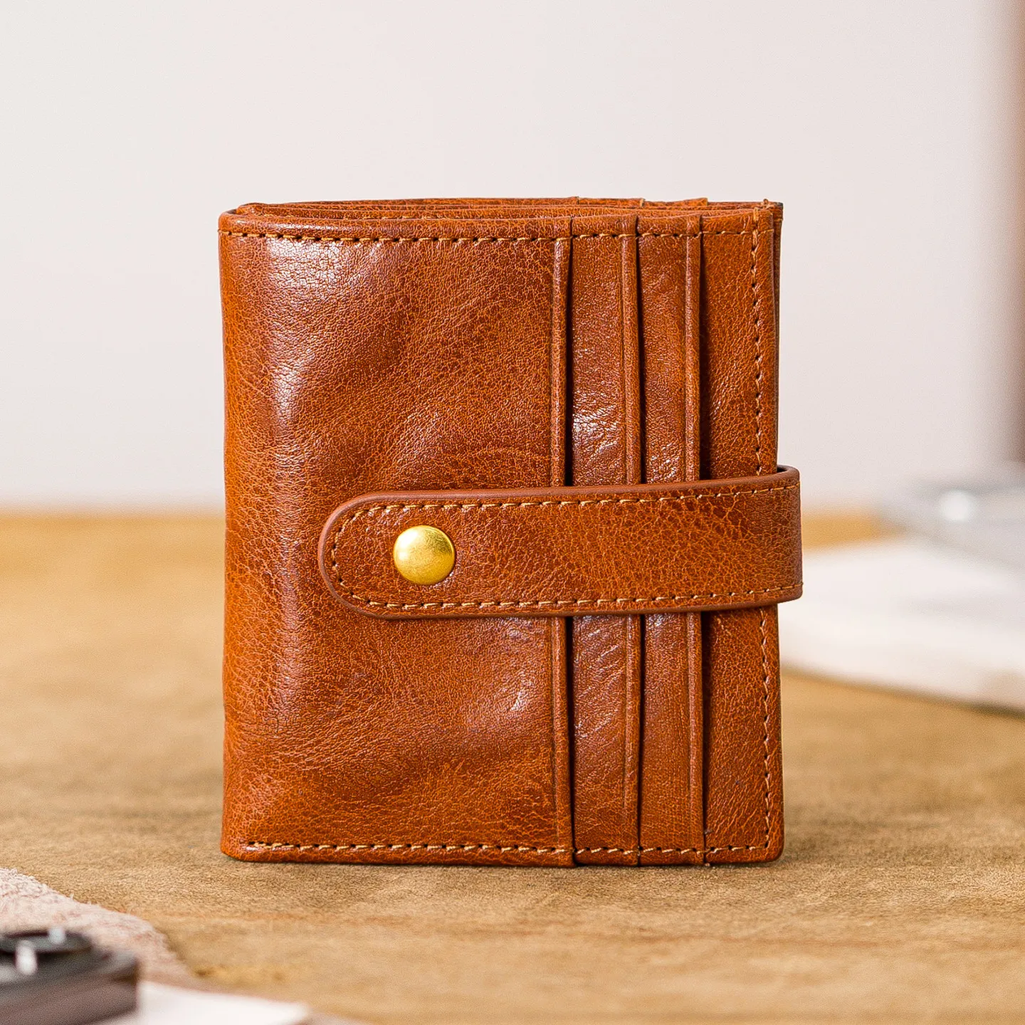 

casual designer real cow leather men's women's card bag fashion vintage luxury genuine leather ID credit cardholder coin purse