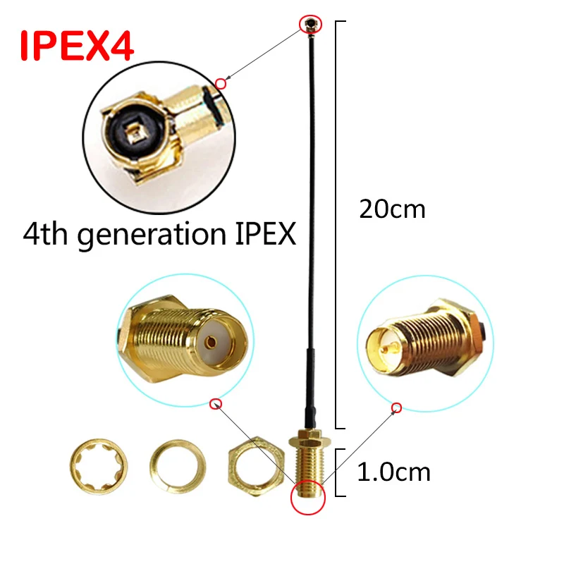 5 10pcs 868mhz short Antenna 3dbi sma female 915mhz lora antene and IPEX4 to SMA Male cable iot module lorawan signal receiver