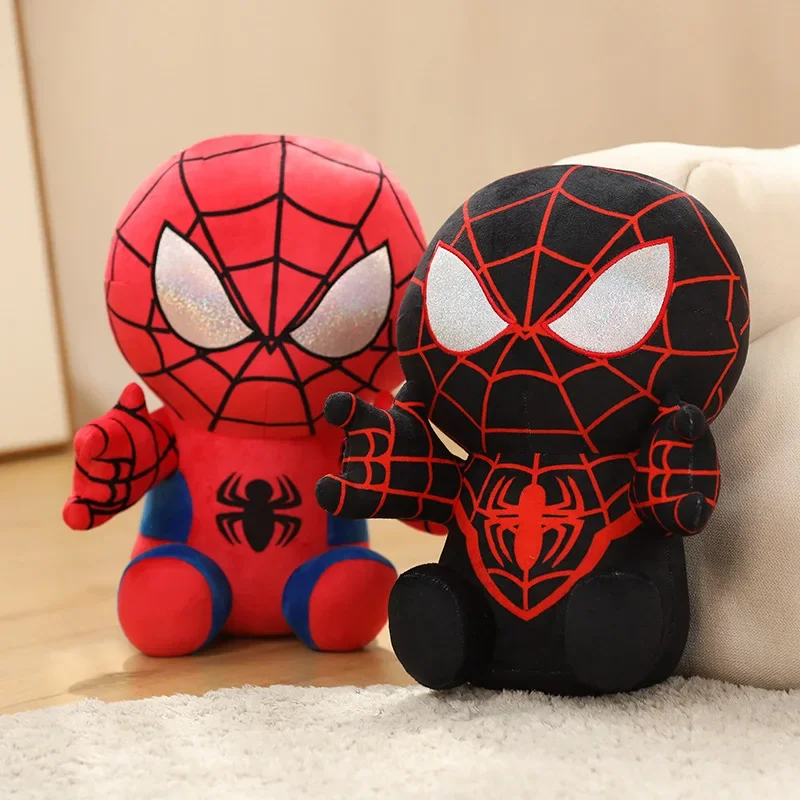 

HOT Sale 22CM~30CM Anime Spiderman Plush Toys Into the Spider-Verse Gwen Peter Parker Noir Dolls Soft Stuffed Toy For Kids Gift