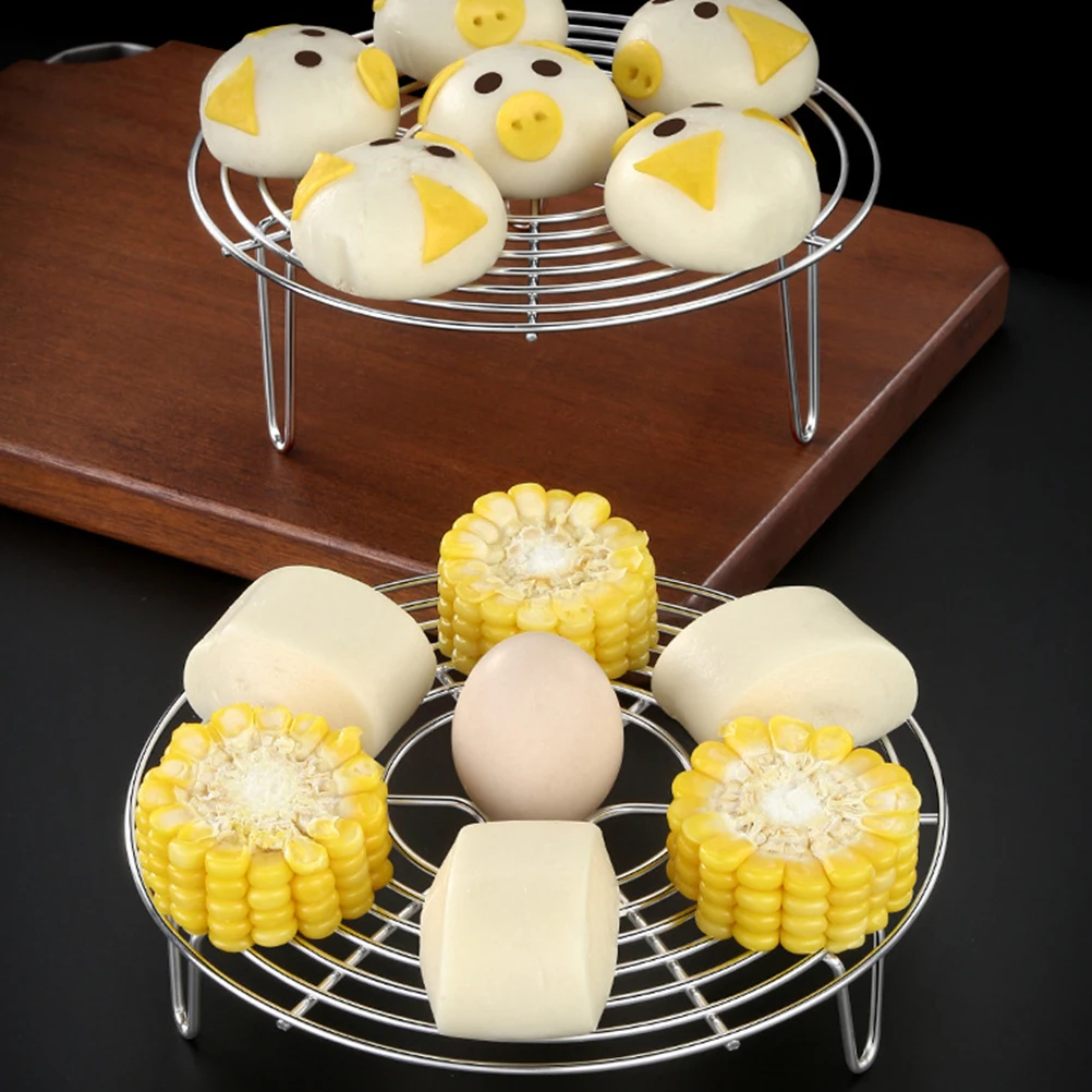

2Pcs Stainless Steel Egg Steamer Rack Lightweight MultiHole Design Kitchen Utensil Suitable Home Office Restaurant