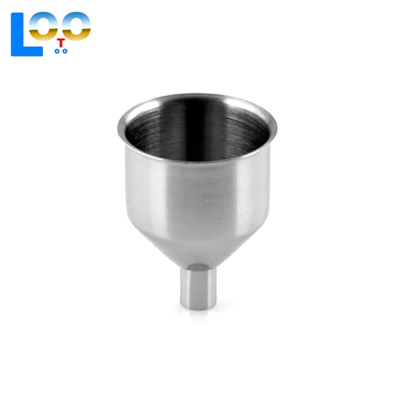 Воронка из нержавеющей стали, портативная мини-воронка с маленьким горлышком, барная винная колба, универсальная воронка с длинным горлышком, кухонный аксессуар