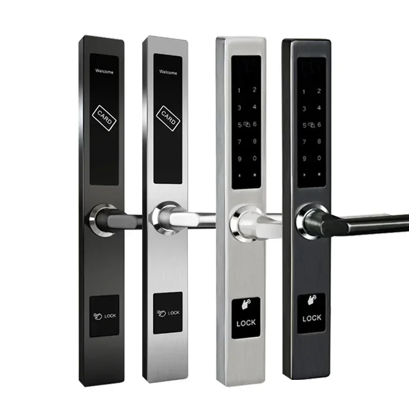 Eletrônico RFID Hotel Door Lock System, Swipe Card, Estilo Europeu