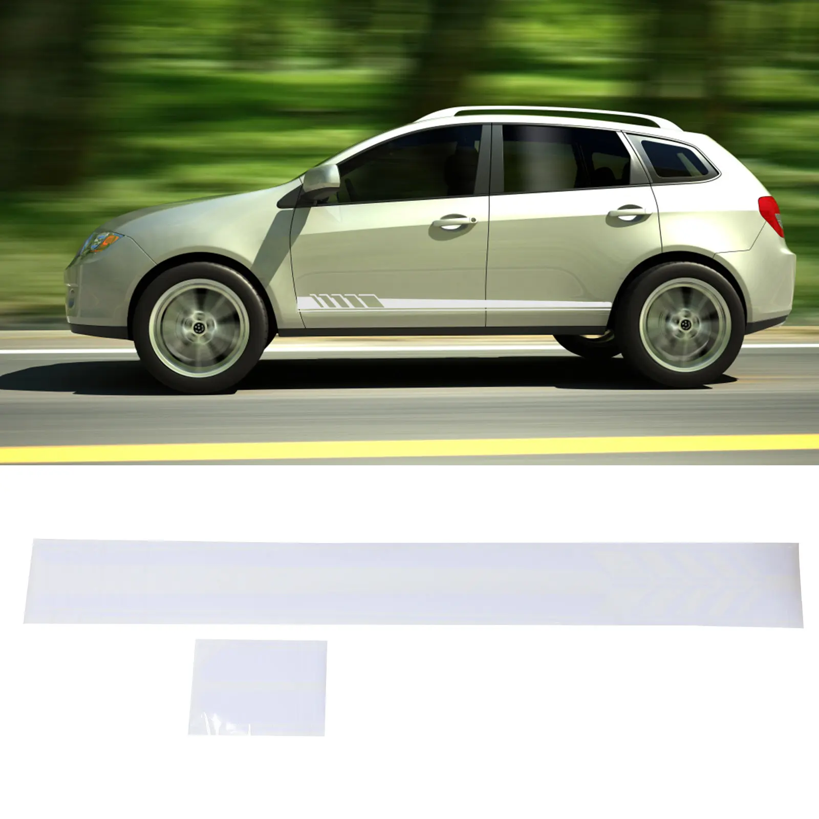 

2 шт. виниловые наклейки для гоночных автомобилей, водонепроницаемые, солнцезащитные, декоративные, с полосами для тюнинга