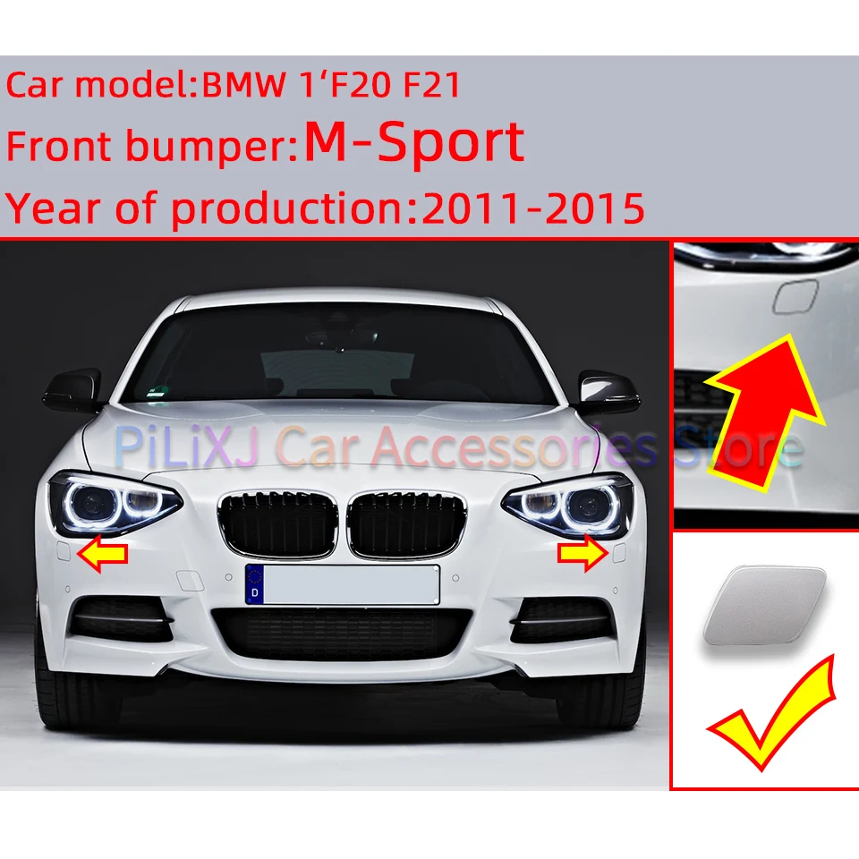 Car Bumper Headlight Washer Nozzle Cap Cover Shell Lid For BMW 1 Series F20 M-Sport 116 118 120 125 2011 2012 2013 2014 2015