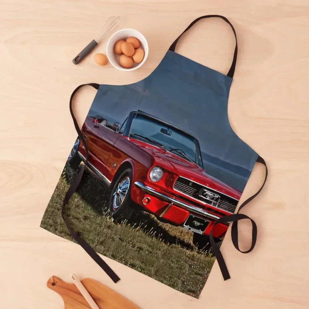 

Mustang Apron kitchen girl For Home Accessories For Women Kitchen Apron