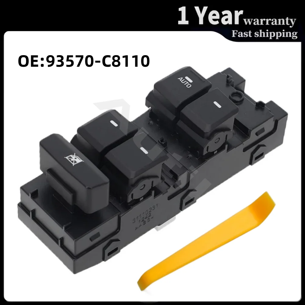 

Front Left Master Power Window Switch for Hyundai I20 GB IB 2015-2020 Glass Lifter Button Car Accessories 93570-C8110 93570C8110