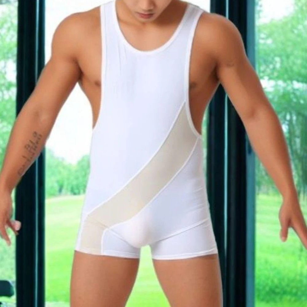 Summer New Male Color Block Sleeveless Jumpsuit American Retro Fashion Trendy Street Slim Casual Breathable Niche Men's Clothing
