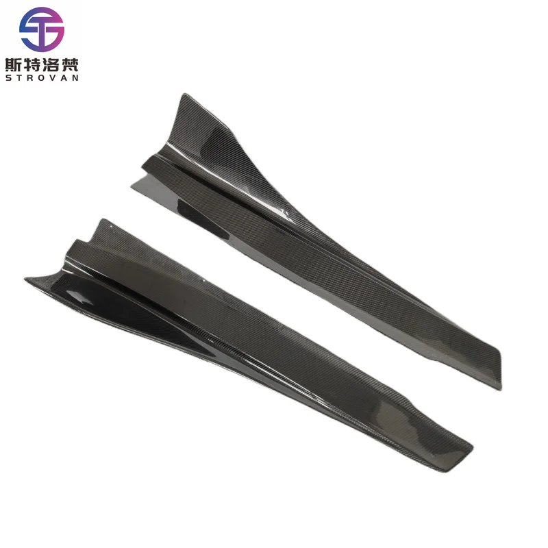

STLF For Mclarens MP4-12C 650S Body Parts B-Style True Carbon Fiber Side Skirts with Pair of Kits Upgraded
