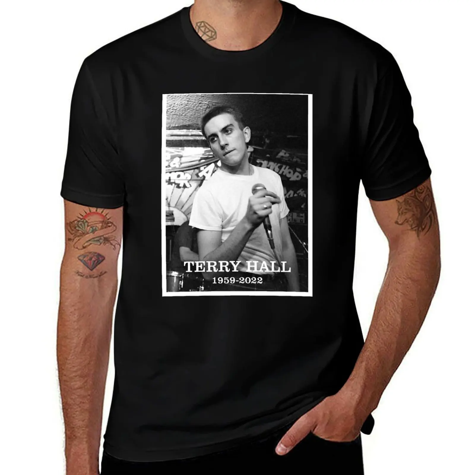 Rest In Peace Terry Hall T-Shirt Lightweight Basic Short Sleeve Shirt