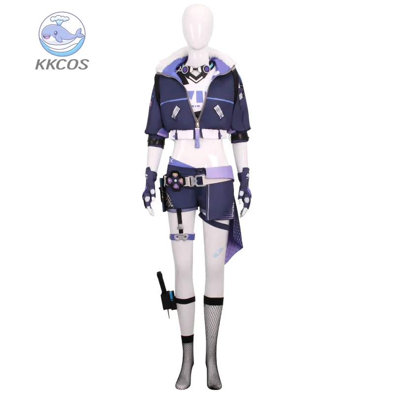 Gioco Honkai Star Rail Silver Wolf Costume Cosplay Carnevale Sexy Comic-con Parrucca uniforme Anime Halloween Outfit Donna KKCos