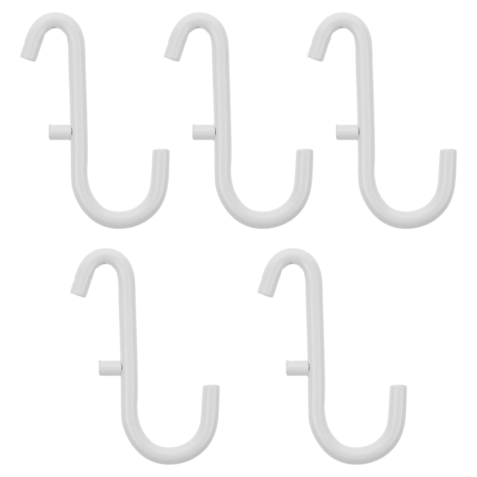 

5pcs White Peg Hooks for Pegboard Wall Mount Storage Rack No Drill Heavy Duty Tool Organizer Household Storage