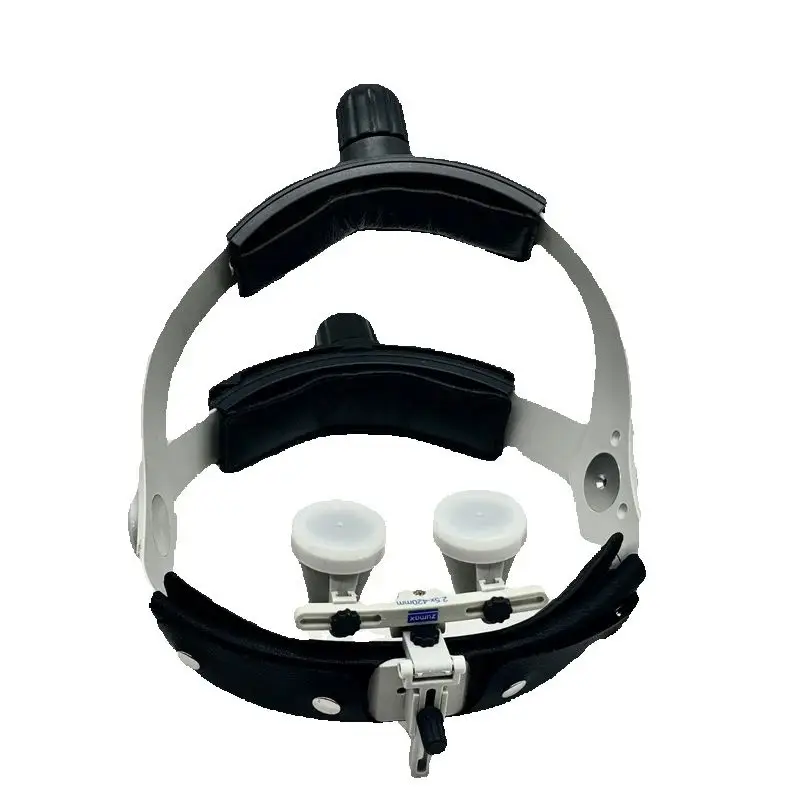 Lupa quirúrgica Dental binocular con luz frontal portátil Led