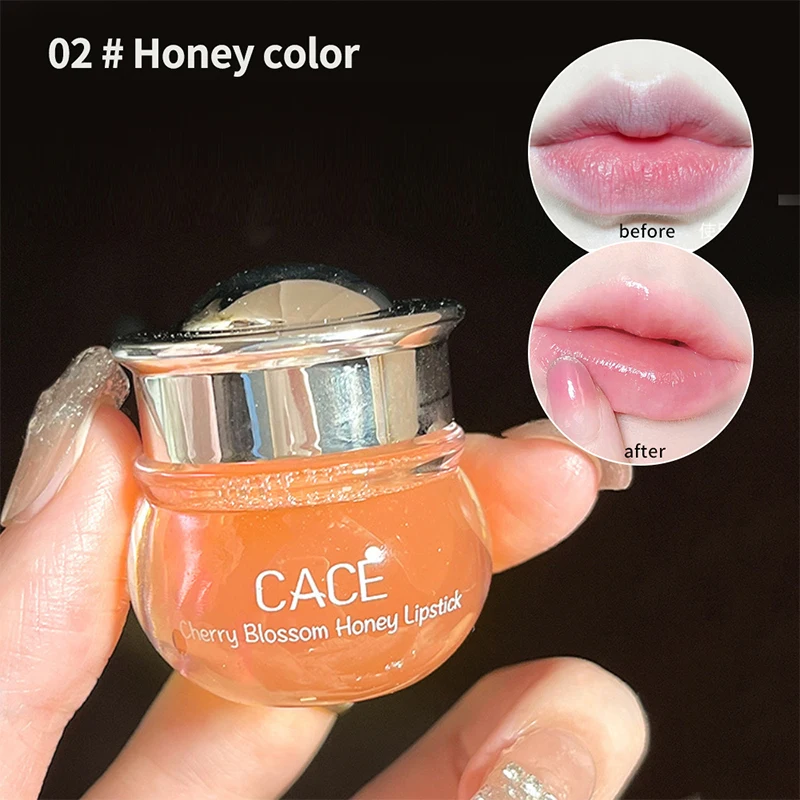 CACE Cherry Blossom Honey Lip Balm — مرطب عميق وممتلئ، لمسة نهائية لامعة غنية بالماء، غير لزجة،