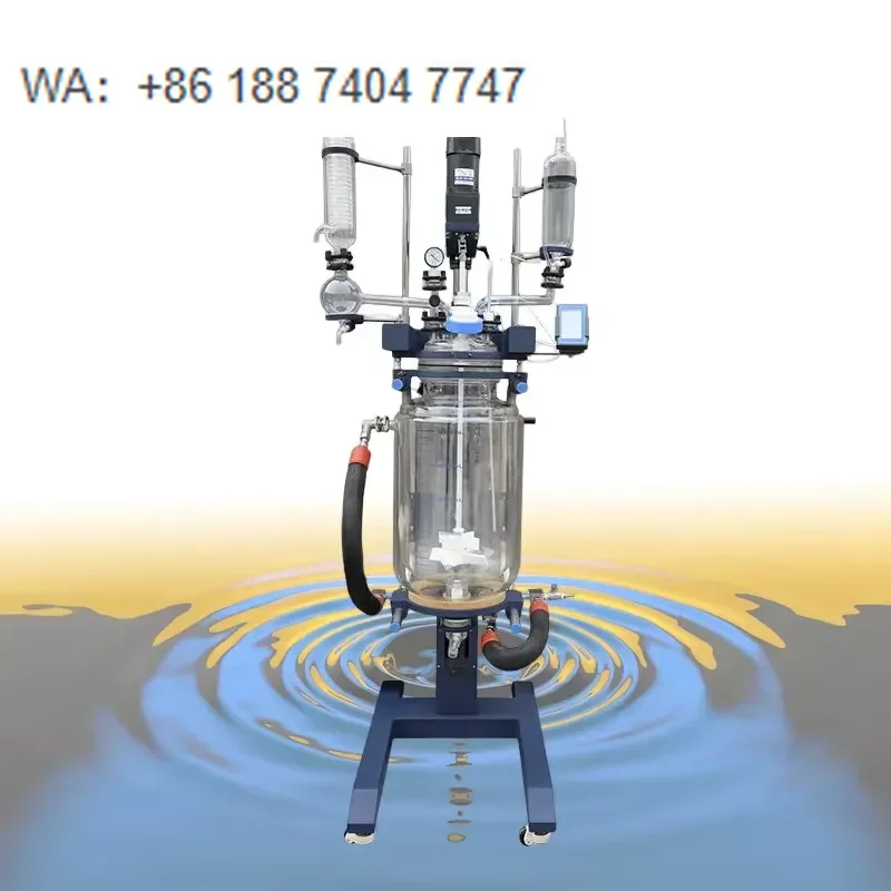 for  10L 20L 30L 50L Jacketed Glass Reactor with Lifting and Rotation Versatile and Functional