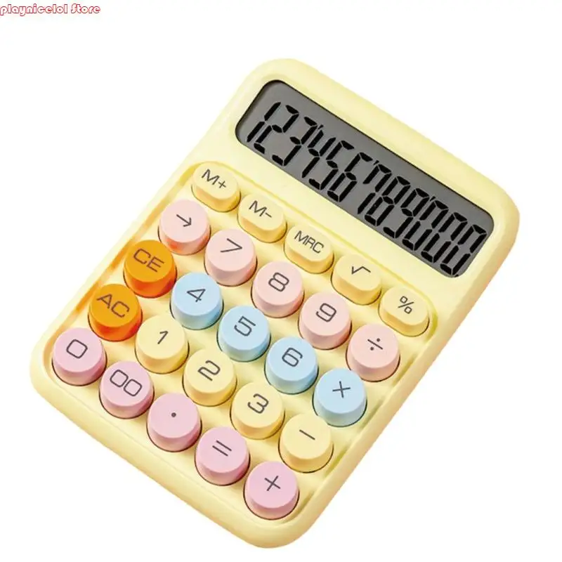 E8BA الحاسبة الشفافة الآلة الحاسبة الإلكترونية القياسية مع زر شاشة 10 أرقام لمدرسة Office #1